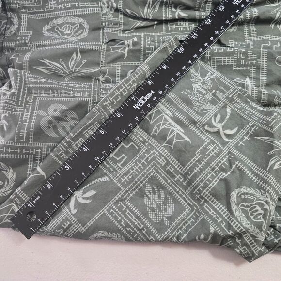 Palmwave Hawaii Shirt Men's 2XL Green Buttons Hang Loose Hawaiian Short Sleeve - Picture 8 of 14